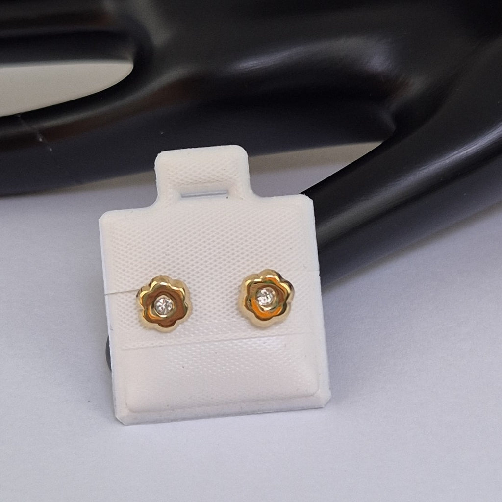 BROQUELES BROQUEL FIG FLOR C CIRCONIA 14K 0.2581 GR (NUEVO)