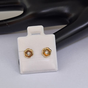 BROQUELES BROQUEL FIG FLOR C CIRCONIA 14K 0.2581 GR (NUEVO)