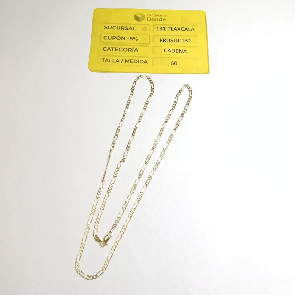 CADENA 3X1 14K 60 CM 5.4 GR (NUEVO)
