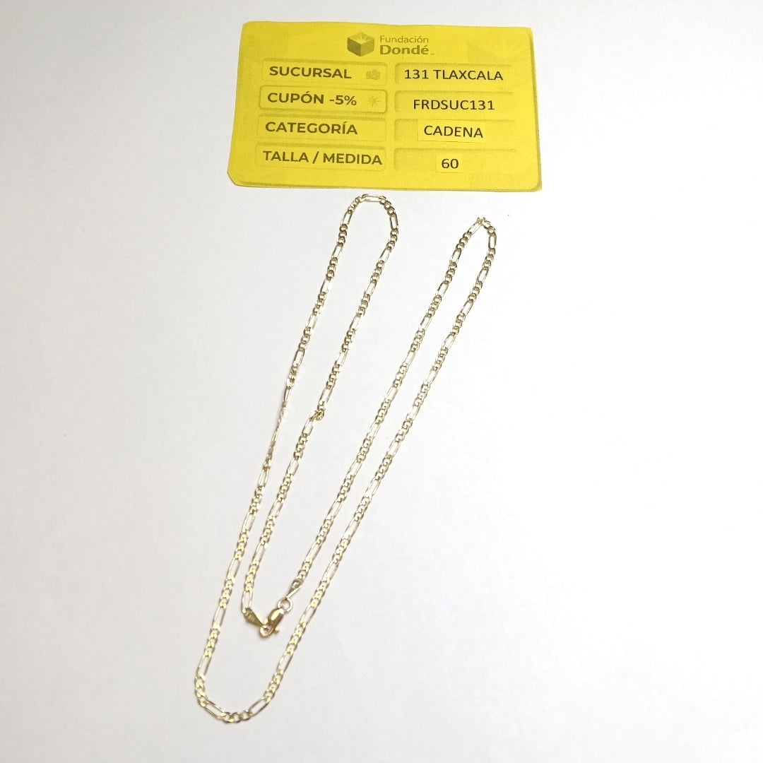 CADENA 3X1 14K 60 CM 5.4 GR (NUEVO)