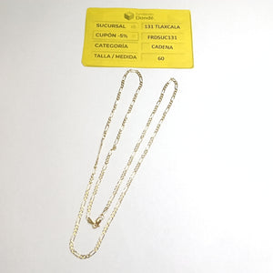 CADENA 3X1 14K 60 CM 5.4 GR (NUEVO)