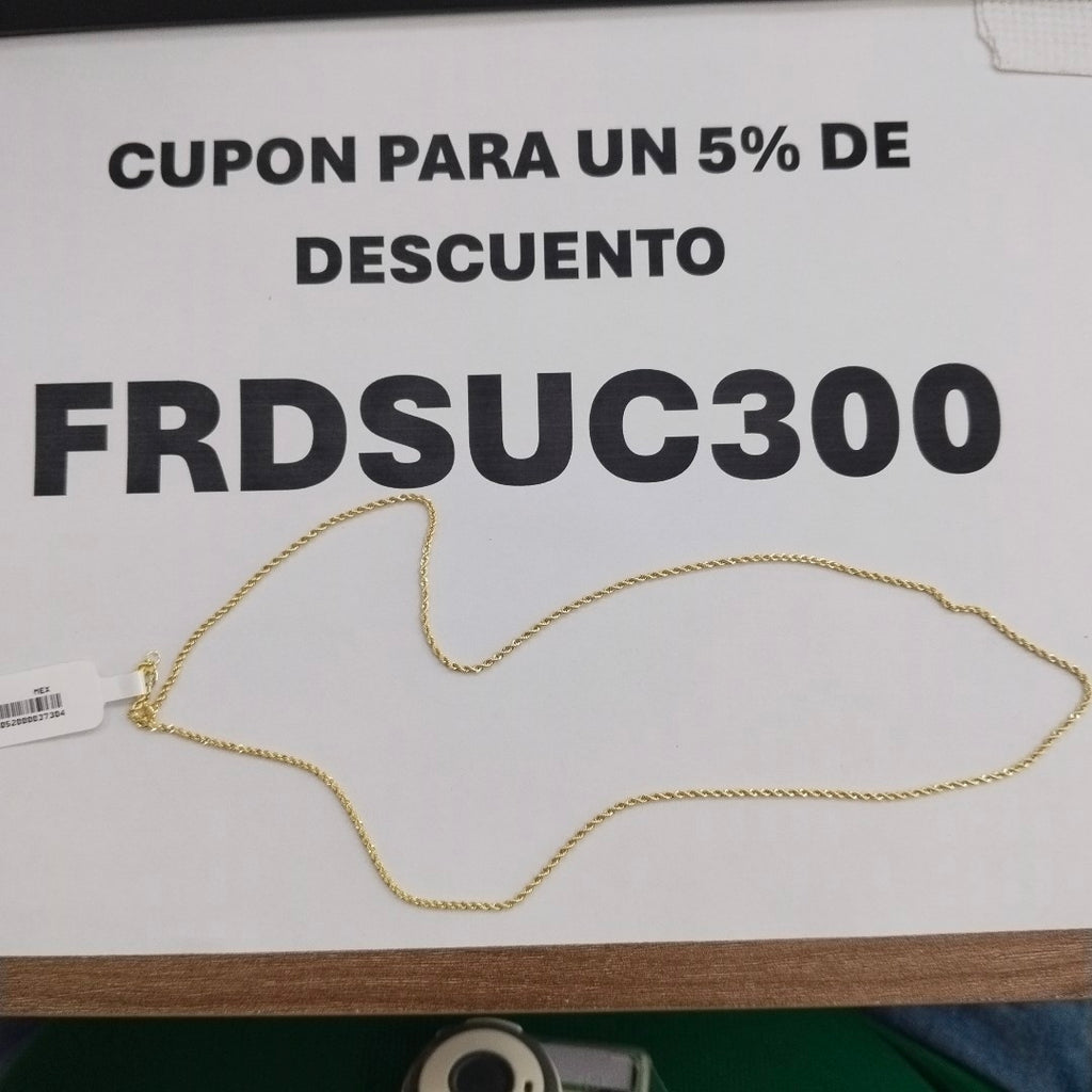 CADENA TORZAL 10K 55 CM 4.6 GR (NUEVO)