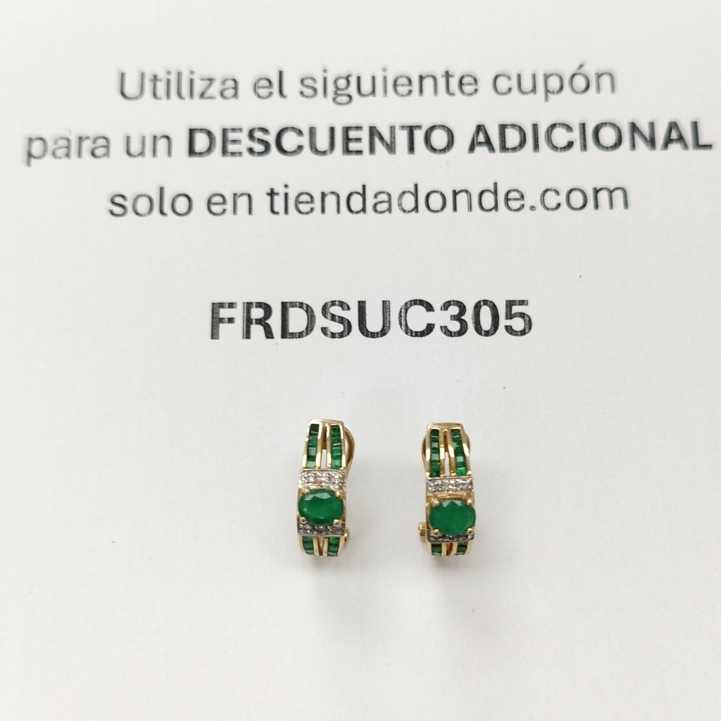 ARETES PAR ORO 14 K 3,60 GRMS (SEMINUEVO)