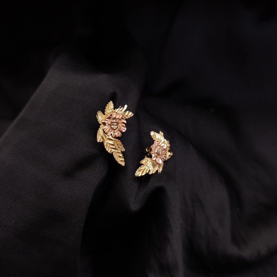 BROQUELES PAR ORO,ORO COMBINADO 14 K 2,20 GRMS (SEMINUEVO)