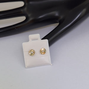 BROQUELES BROQUEL FIG BOTON C CIRCONIA 14K 0.2916 GR (NUEVO)