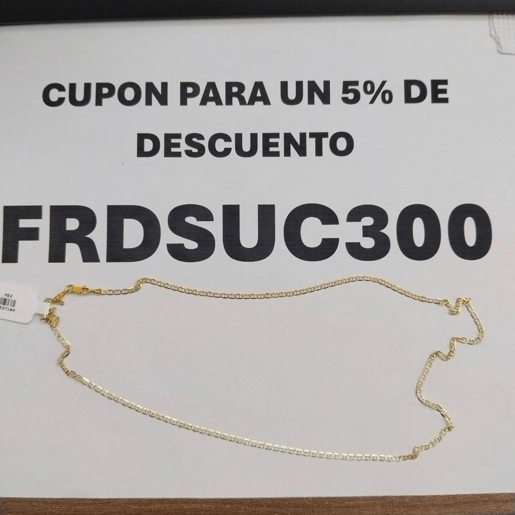 CADENA MARINERO 10K 55 CM 2.7 GR (NUEVO)