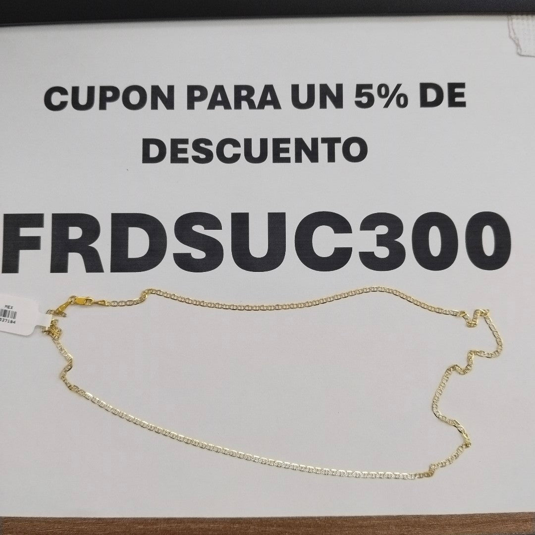 CADENA MARINERO 10K 55 CM 2.7 GR (NUEVO)