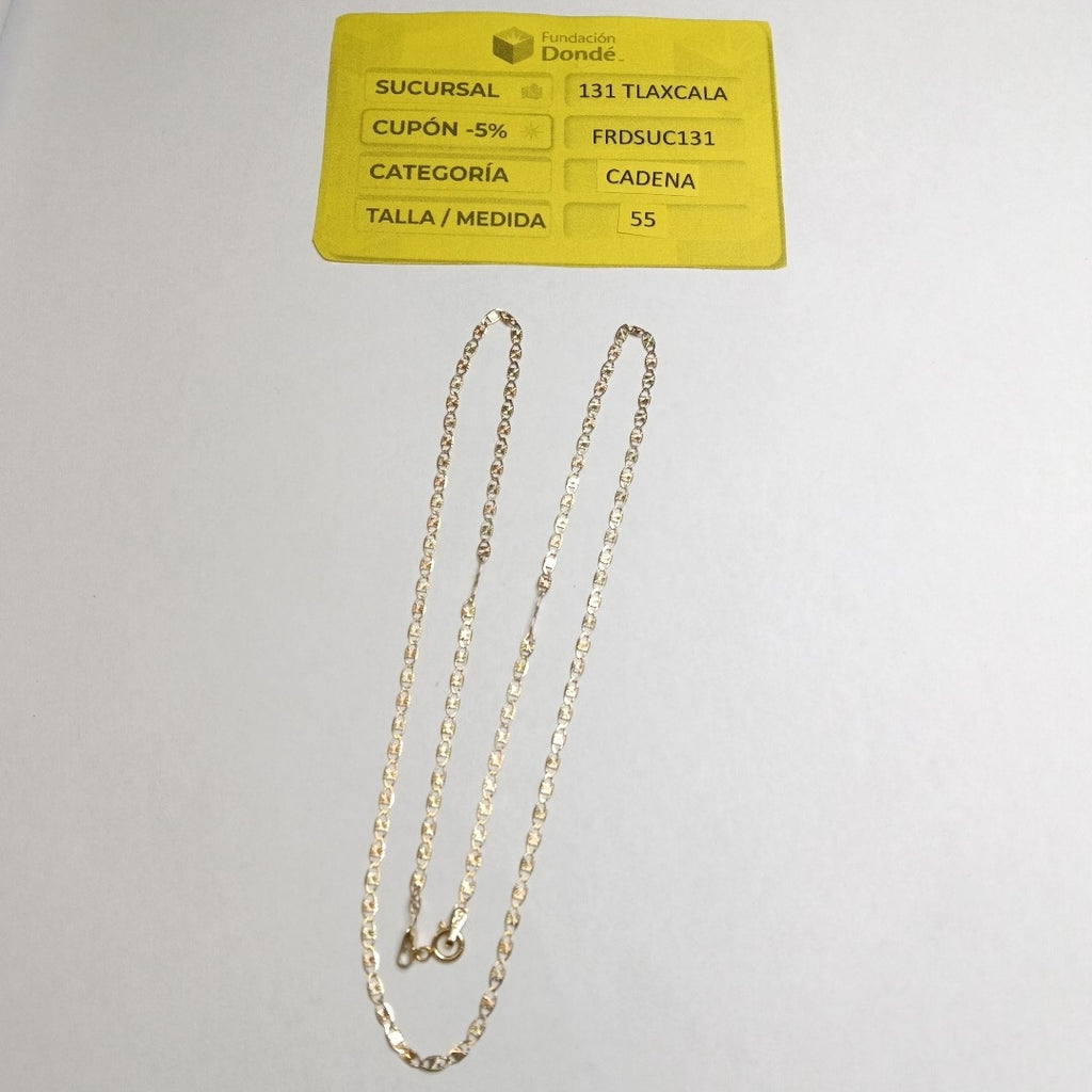 CADENAS TEJIDO GUCHI ORO 10K 55 CM 2.9 GR (NUEVO)