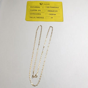 CADENAS TEJIDO GUCHI ORO 10K 55 CM 2.9 GR (NUEVO)