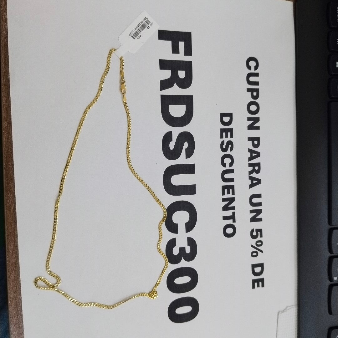 CADENA BARBADO 10K 55 CM 4.7 GR (NUEVO)
