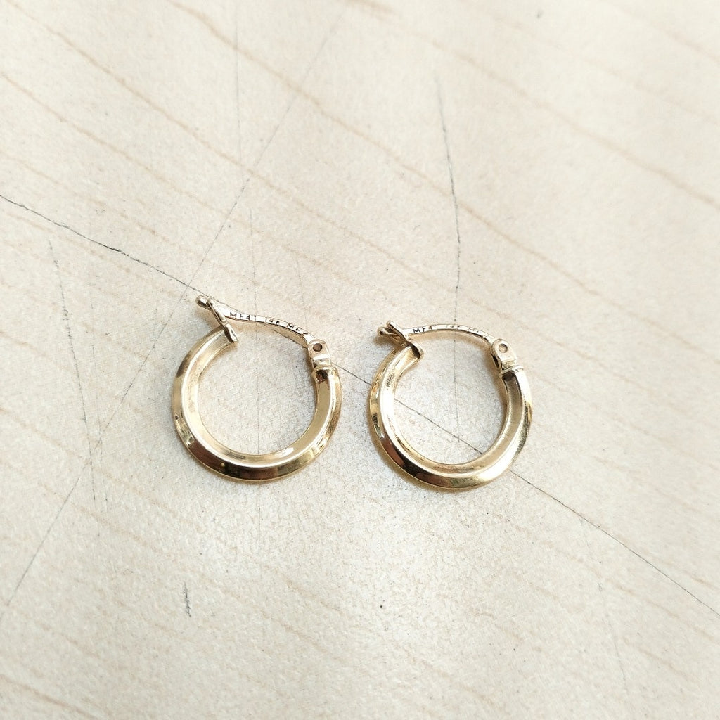 ARRACADAS PAR ORO 14 K 1 GRMS (SEMINUEVO)