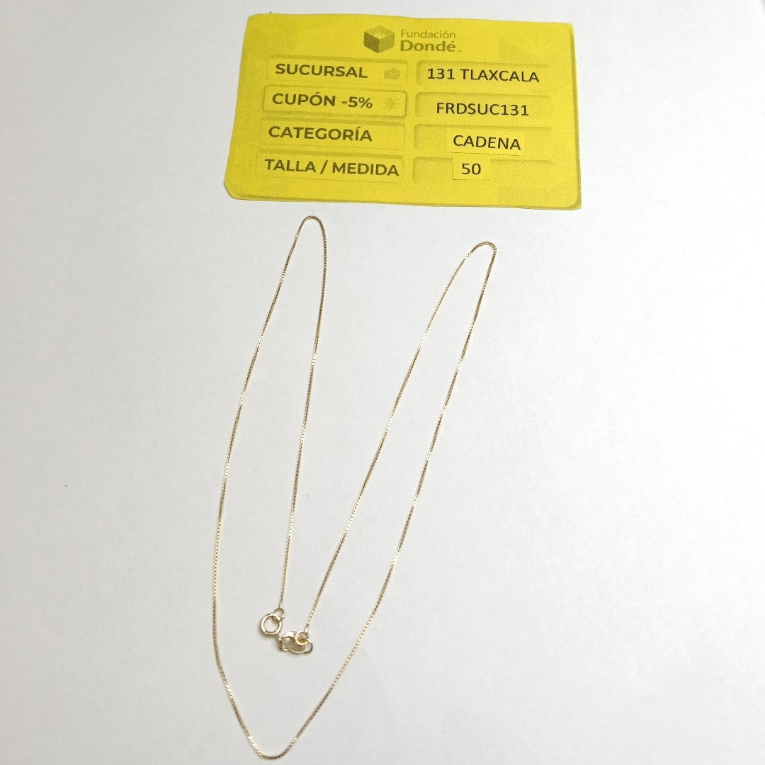 CADENA VENECIANO 14K 50 CM 1.6 GR (NUEVO)