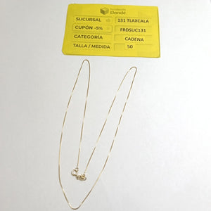 CADENA VENECIANO 14K 50 CM 1.6 GR (NUEVO)