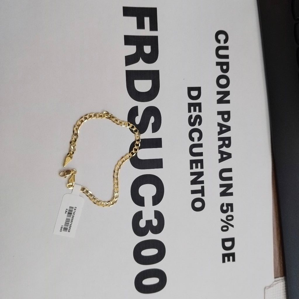 PULSERA BARBADA 14K 21 CM 5.1 GR (NUEVO)