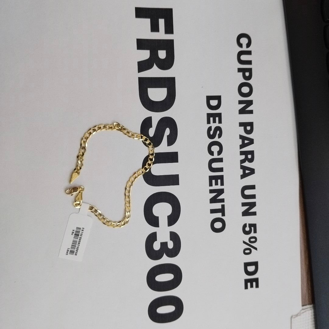PULSERA BARBADA 14K 21 CM 5.1 GR (NUEVO)