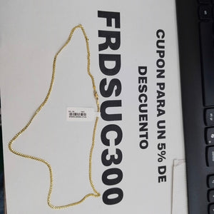 CADENA BARBADO 10K 55 CM 4.8 GR (NUEVO)