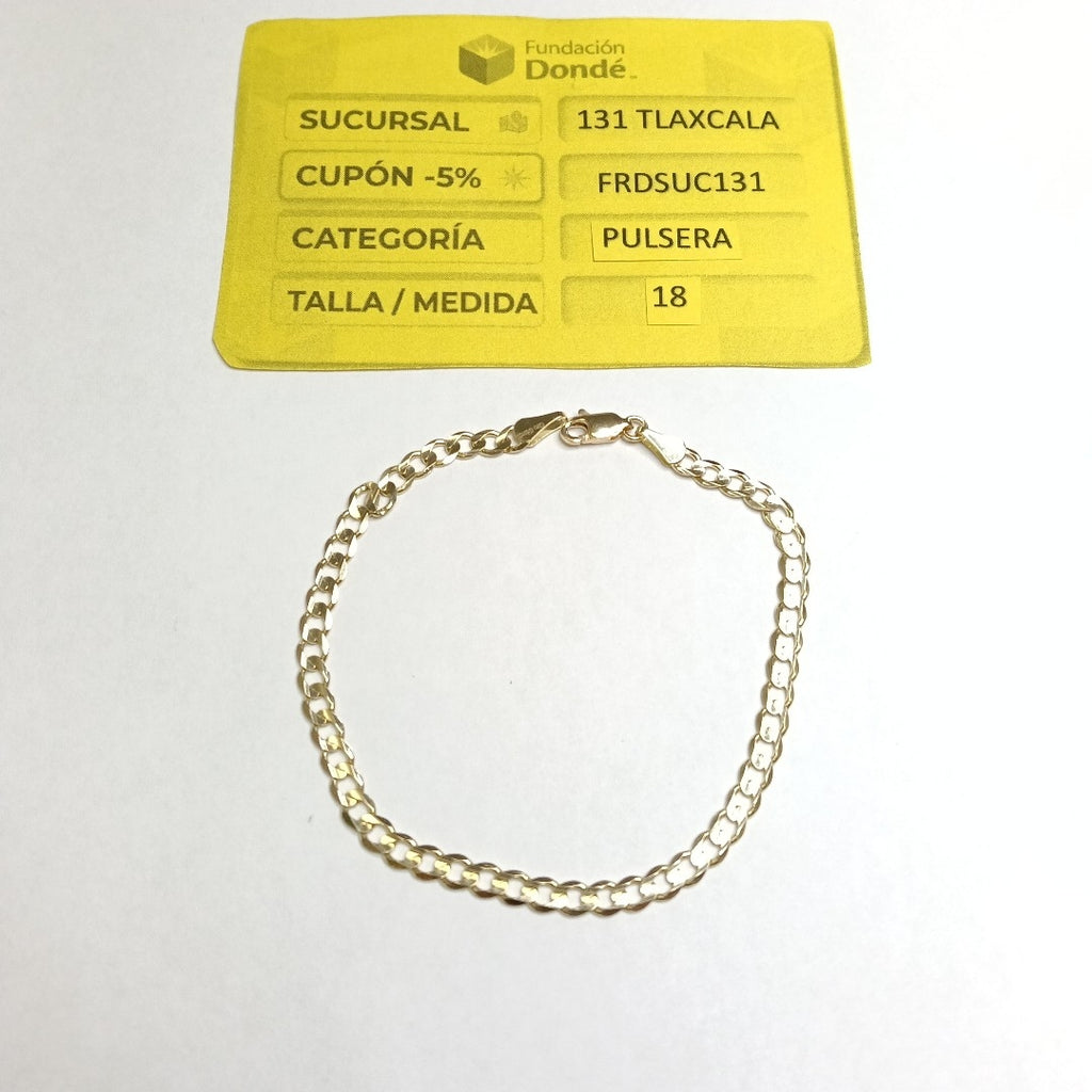 PULSERA BARBADA 14K 21 CM 5.1 GR (NUEVO)
