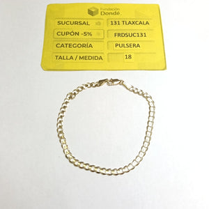 PULSERA BARBADA 14K 21 CM 5.1 GR (NUEVO)
