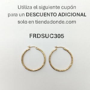 ARRACADAS PAR ORO 14 K 2.8 GRMS (SEMINUEVO)