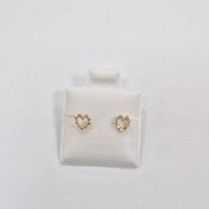 BROQUELES BROQUEL FIG CORAZON 14K 0.23 GR (NUEVO)