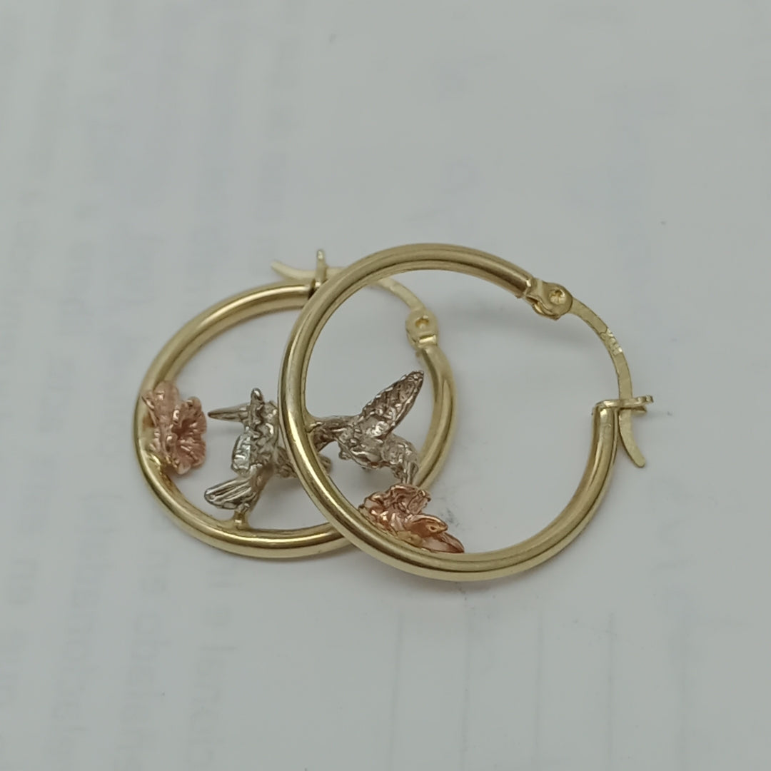 ARRACADAS PAR ORO 10 K 3.3 GRMS (SEMINUEVO)