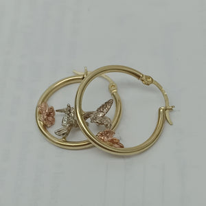 ARRACADAS PAR ORO 10 K 3.3 GRMS (SEMINUEVO)