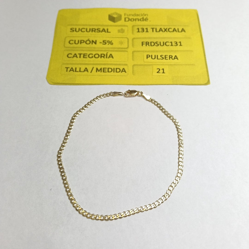 PULSERA BARBADA 14K 21 CM 2.3 GR (NUEVO)
