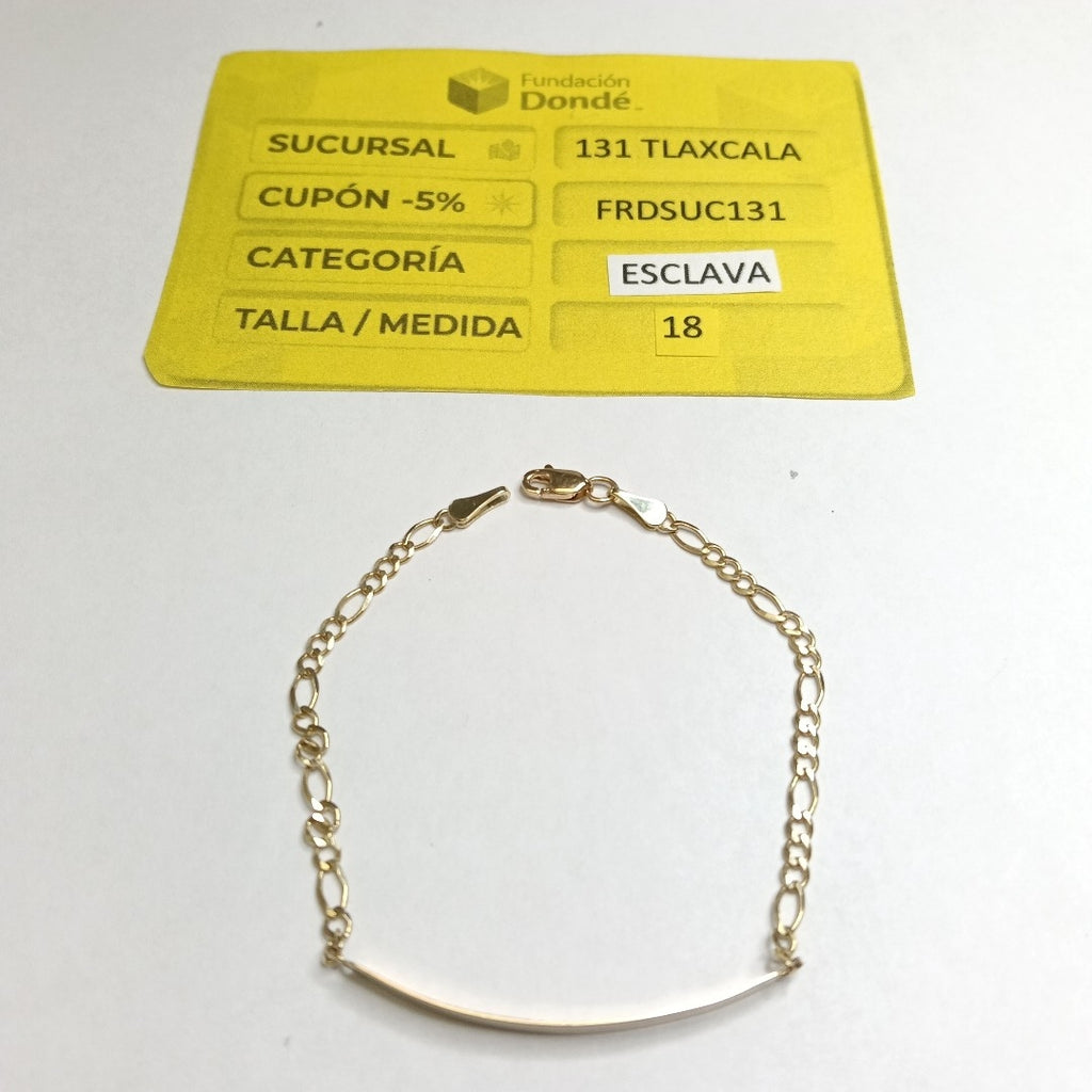 PULSERA ESCLAVA 3X1 10K 18 CM 2.6 GR (NUEVO)
