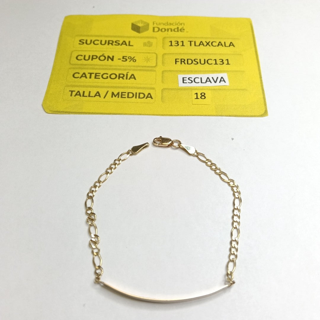 PULSERA ESCLAVA 3X1 10K 18 CM 2.6 GR (NUEVO)