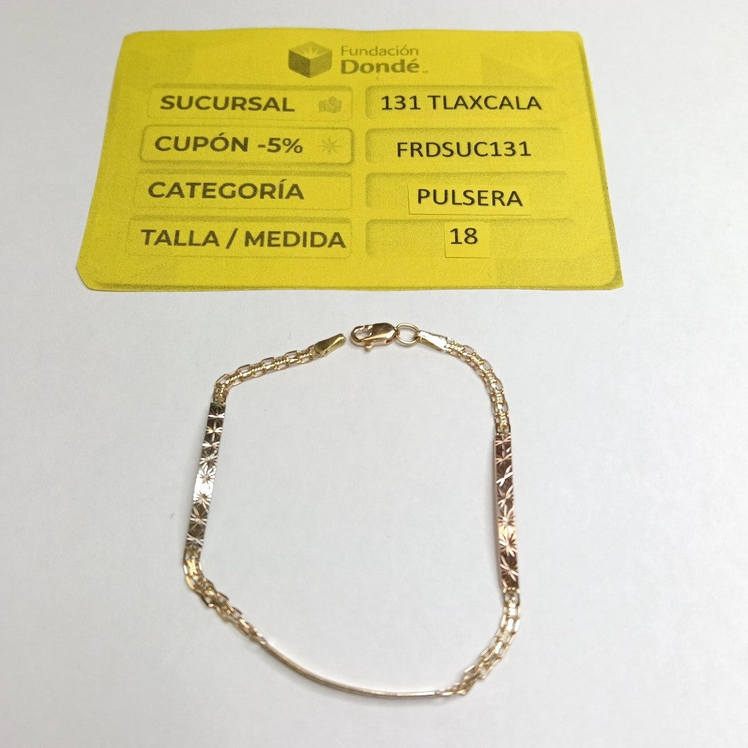 PULSERA ESPECIAL 10K 18 CM 2.5 GR (NUEVO)