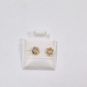 BROQUELES BROQUEL FIG FLOR C CIRCONIA 14K 0.2581 GR (NUEVO)