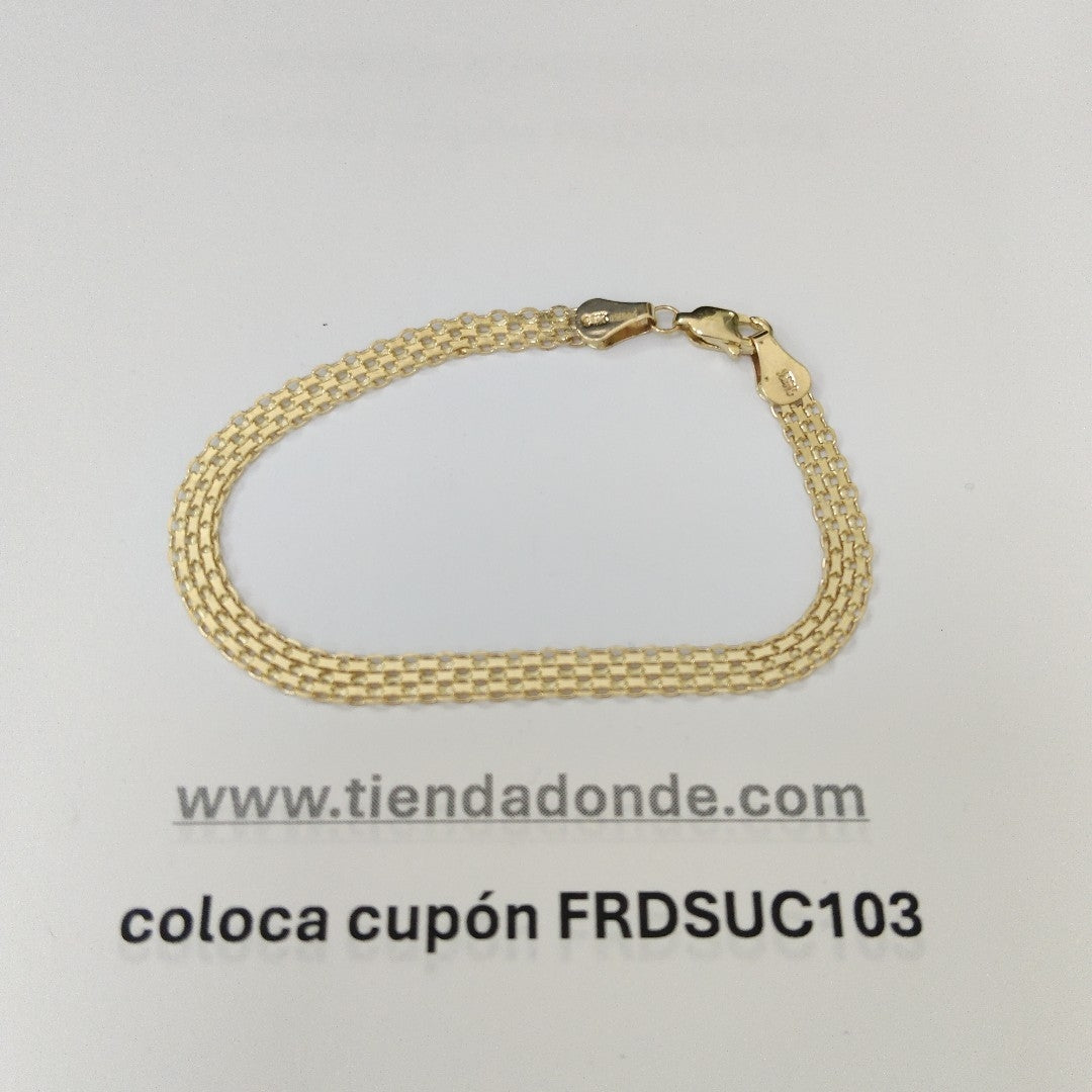 PULSERA ESPECIAL 14K 18 CM 4.4 GR (NUEVO)