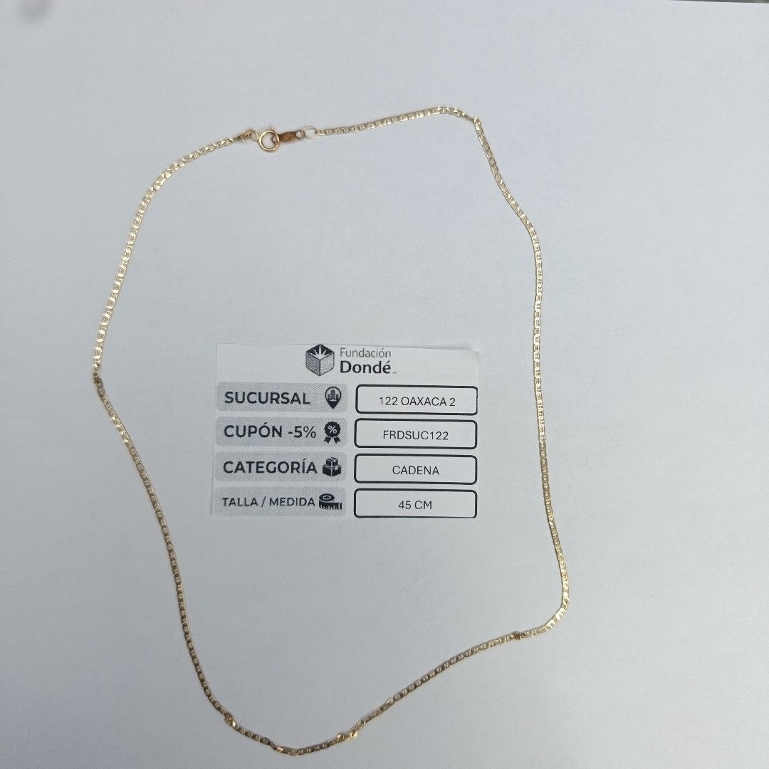 CADENA ORO 10 K 1,80 GRMS (SEMINUEVO)