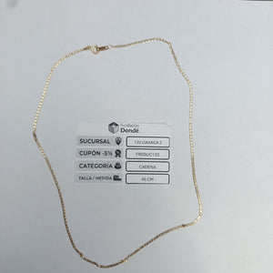 CADENA ORO 10 K 1,80 GRMS (SEMINUEVO)