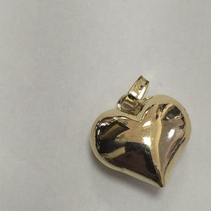 DIJE TEJIDO CORAZON LISO 14K 1.2 GR (NUEVO)