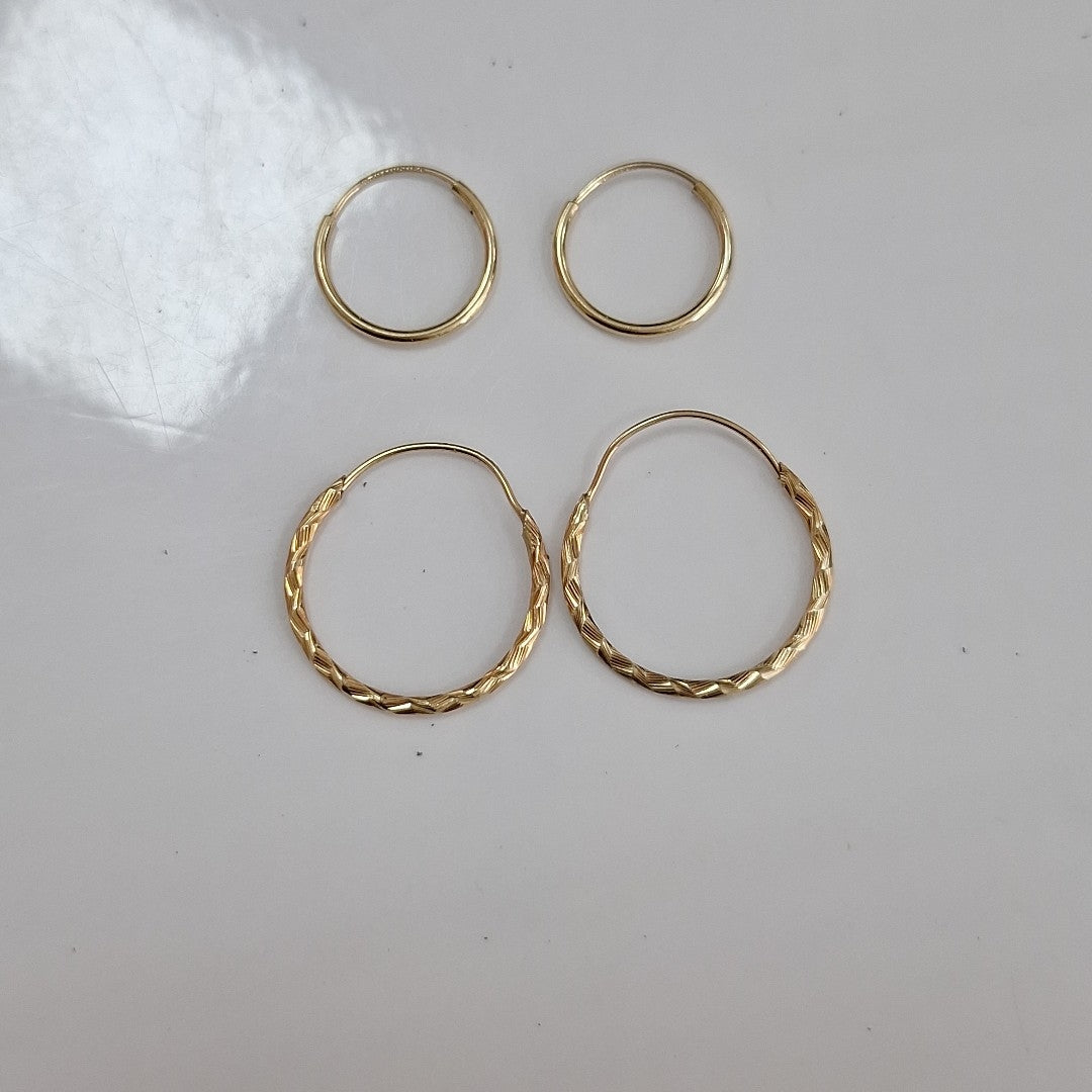 ARRACADAS PAR ORO 10 K 0.8 GRMS (SEMINUEVO)