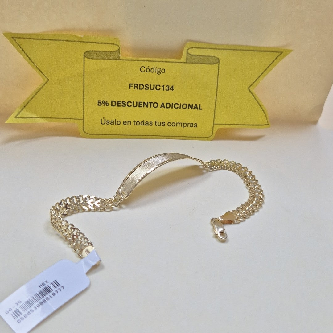PULSERA ESCLAVA CHINO 14K 21 CM 9.9 GR (NUEVO)