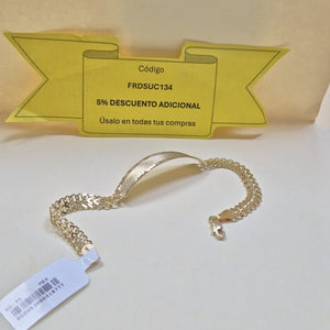 PULSERA ESCLAVA CHINO 14K 21 CM 9.9 GR (NUEVO)