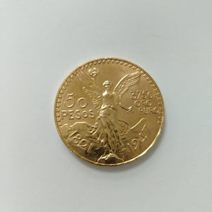 Moneda Centenario Cincuenta Pesos Oro Mexicano 21.6K