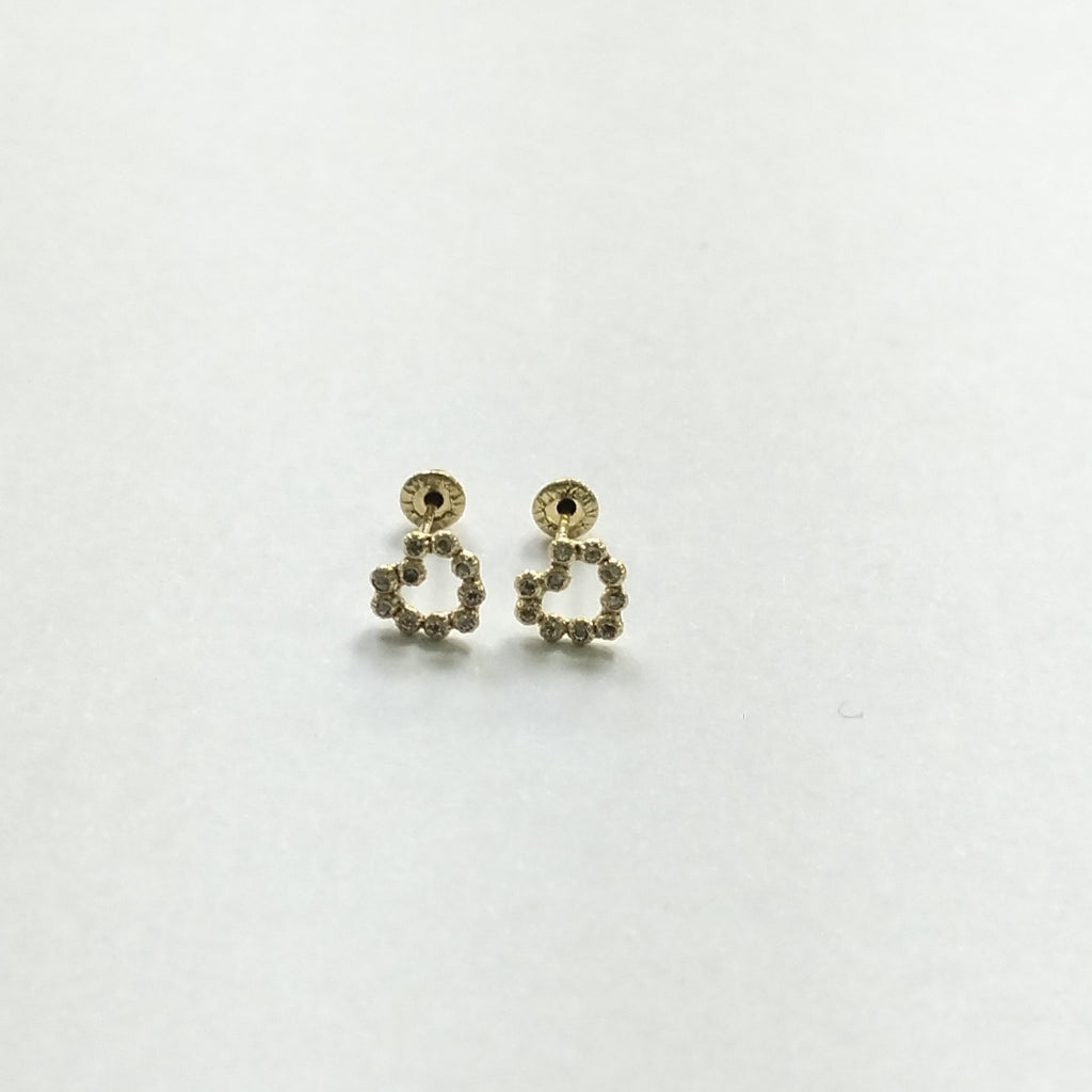 BROQUELES BROQUEL FIG CORAZON 14K 0.23 GR (NUEVO)