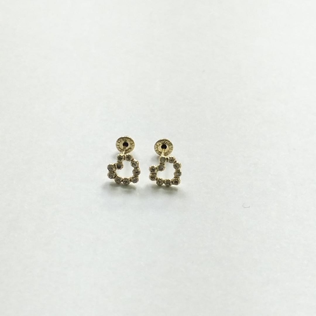 BROQUELES BROQUEL FIG CORAZON 14K 0.23 GR (NUEVO)