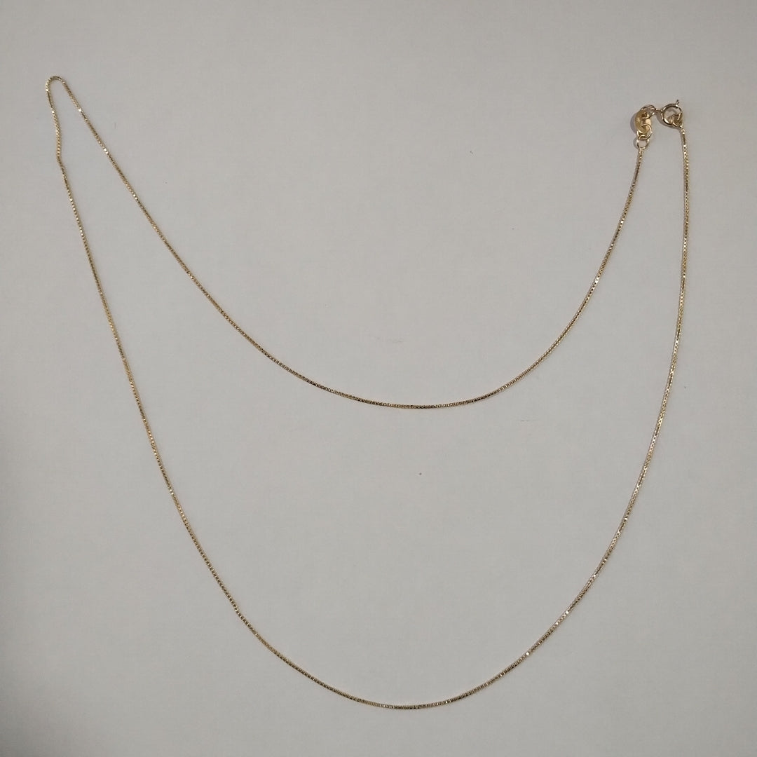 CADENA VENECIANO 14K 55 CM 1.8 GR (NUEVO)