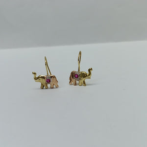 ARETES PAR ORO,ORO COMBINADO 10 K 0,80 GRMS (SEMINUEVO)