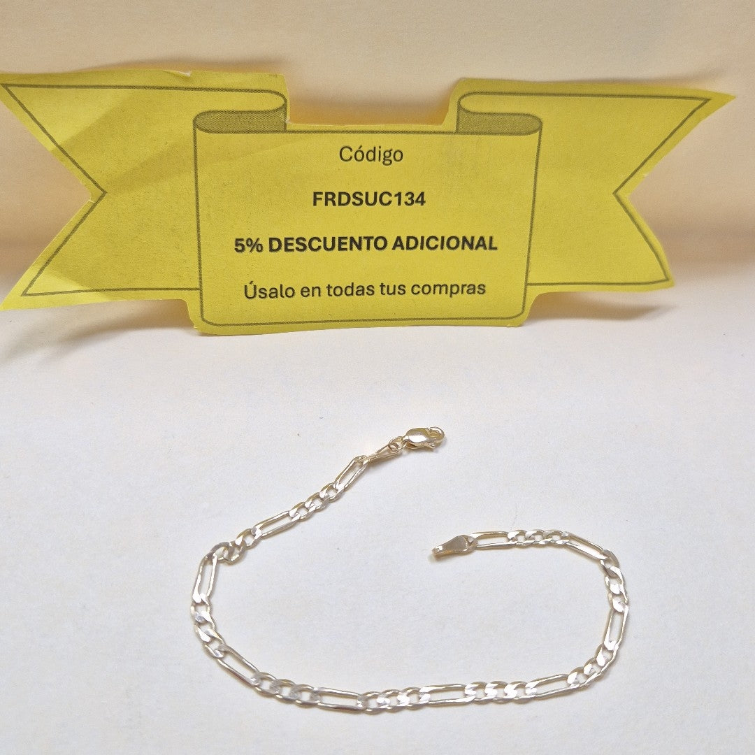 PULSERA TEJIDO 3X1 14K 18 CM 2.7 GR (NUEVO)