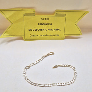 PULSERA TEJIDO 3X1 14K 18 CM 2.7 GR (NUEVO)