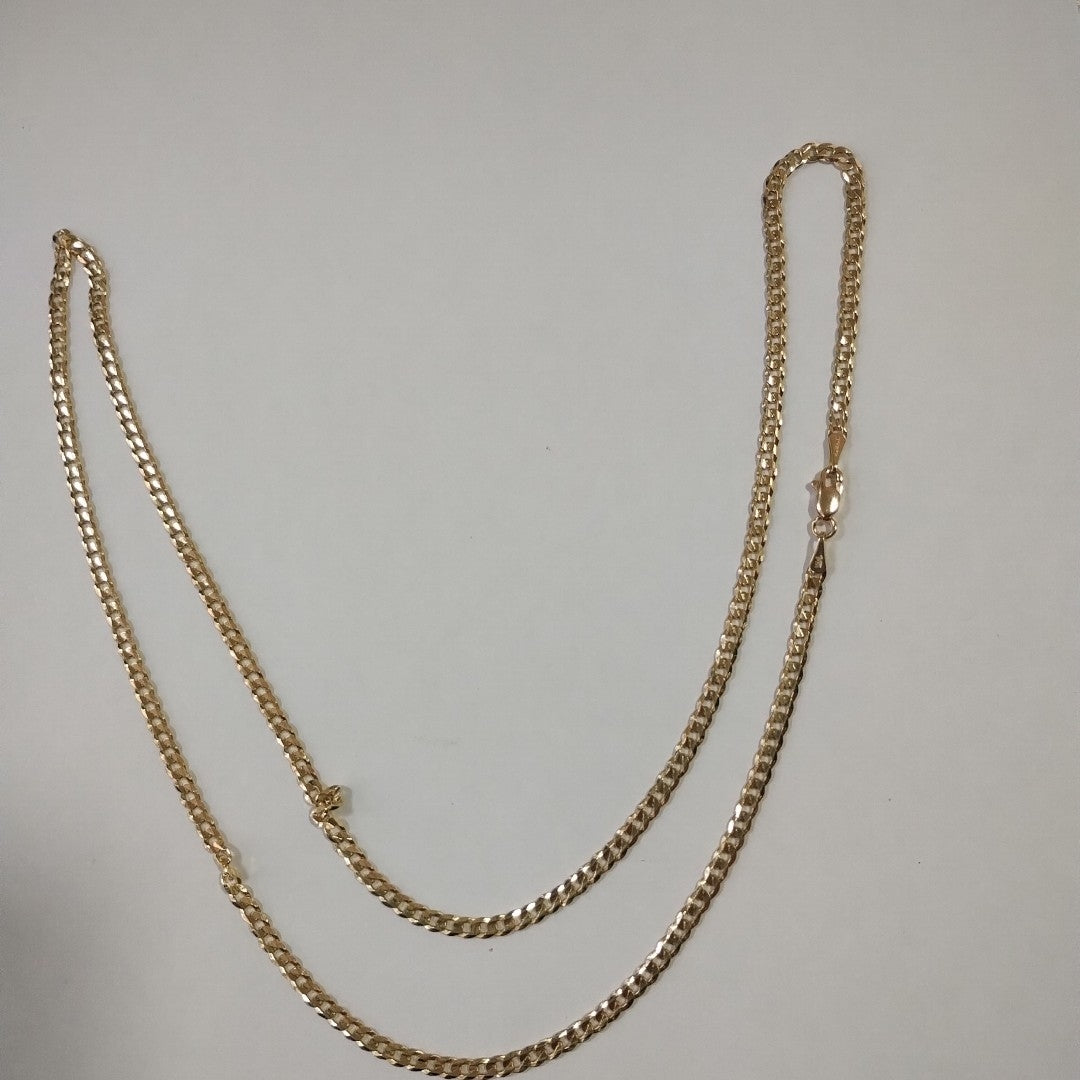 CADENA BARBADA 14K 60 CM 9.9 GR (NUEVO)