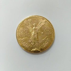 Moneda Centenario Cincuenta Pesos Oro Mexicano 21.6K