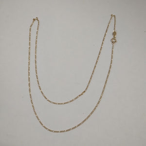 CADENAS TEJIDO 3X1 ORO 10K 55 CM 1.4 GR (NUEVO)