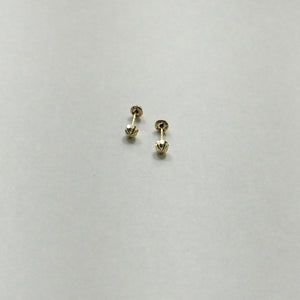 BROQUELES BROQUEL FIG HONGO 14K 0.17 GR (NUEVO)