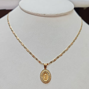 CADENA, MEDALLA RELIGIOSA ORO 10 K 2.3 GRMS (SEMINUEVO)